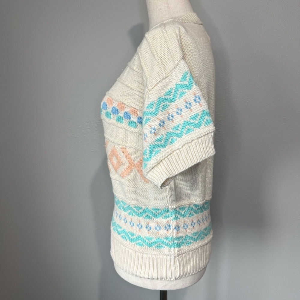 Sakura Sport Cream Knit Sweater - Picture 4 of 6